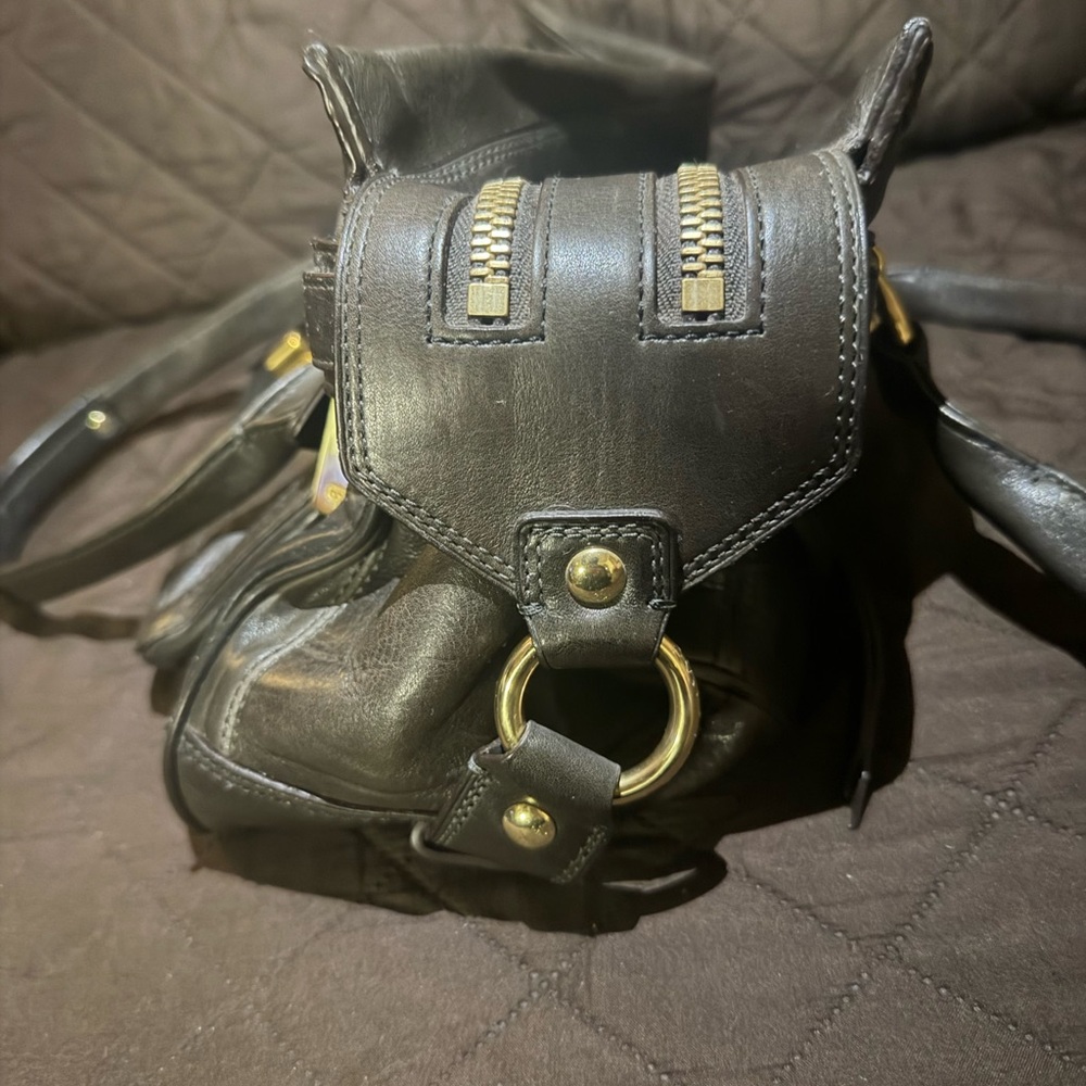 Coach Black Leather Shoulder Bag - Picture 3 of 13